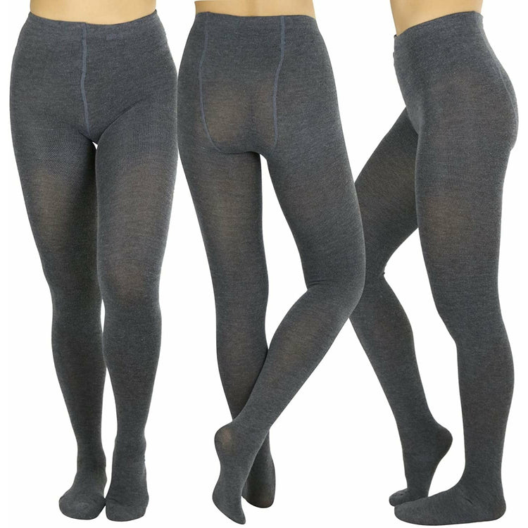 ToBeInStyle Women's Pack of 6 Footed Winter Tights