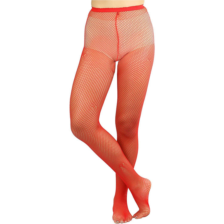 ToBeInStyle Womens Pack of 6 Vibrant Color Nylon Fishnet Pantyhose
