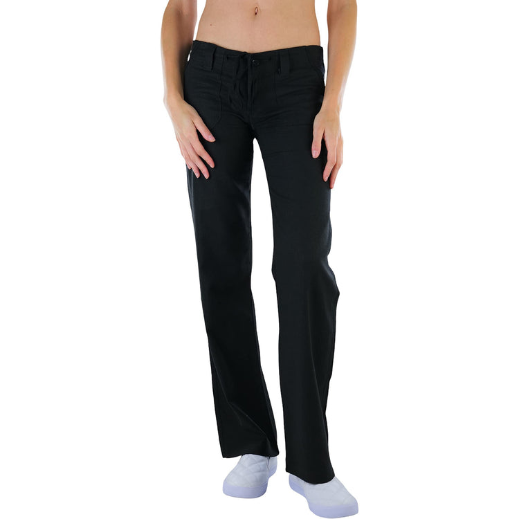 Women's Comfy Casual Rayon Blend Pants with Drawstring Waist