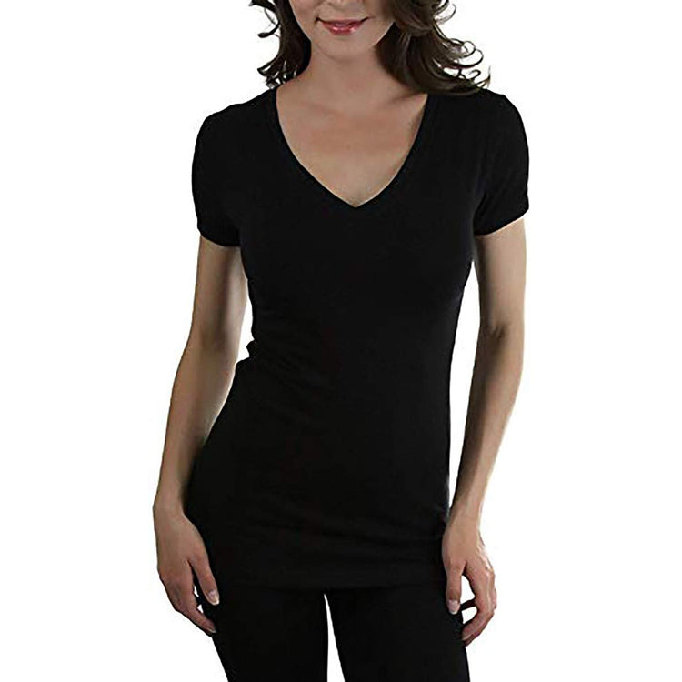 Women’s Beautiful Wardrobe Classic Short Sleeve V-Neck T-Shirt