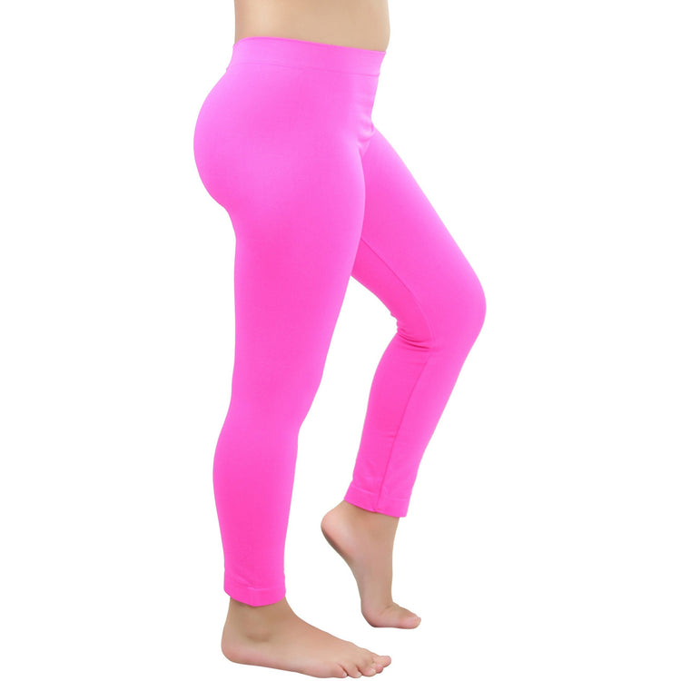 Girls' Nylon-Spandex Blend Full Length Leggings