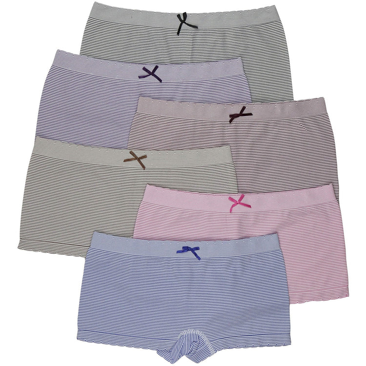 Women's Pack of 6 One Size Boyshorts Panties