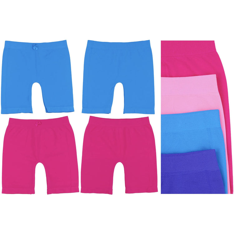 Girl's Pack of 6 Long Boyshorts