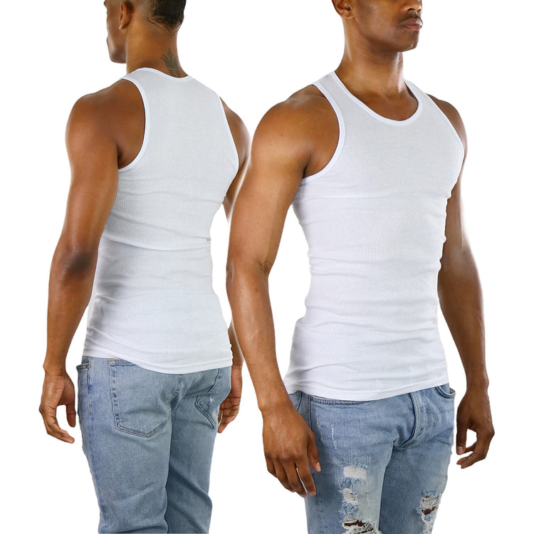 Men's Pack of 3 A-Shirt Tank Top Undershirts