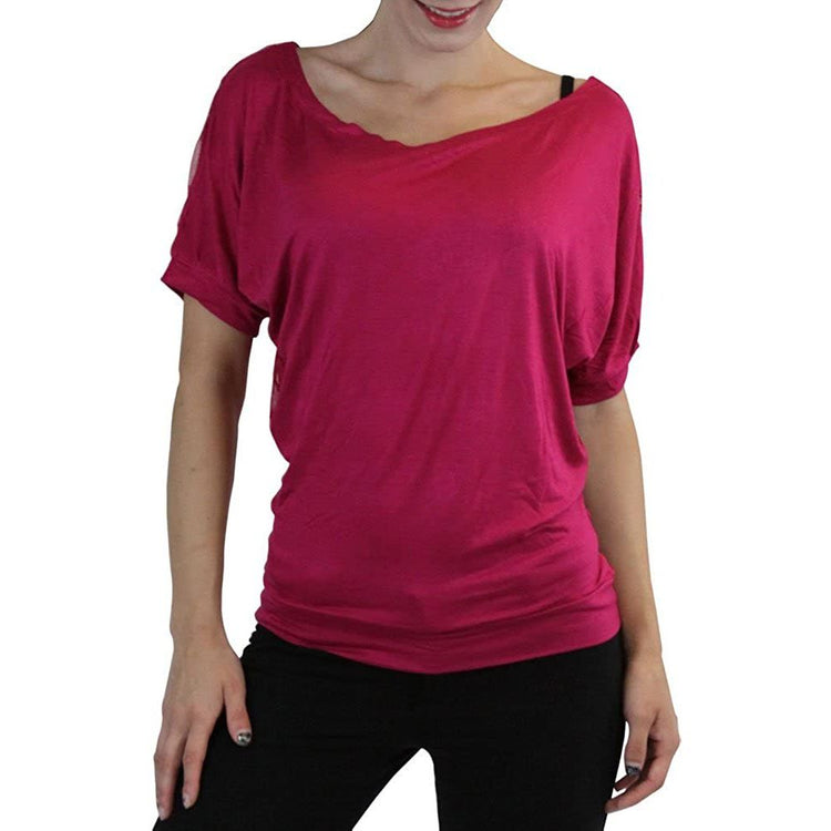 ToBeInStyle Women’s Relaxed Fit Dolman Blouse Top Soft Feel