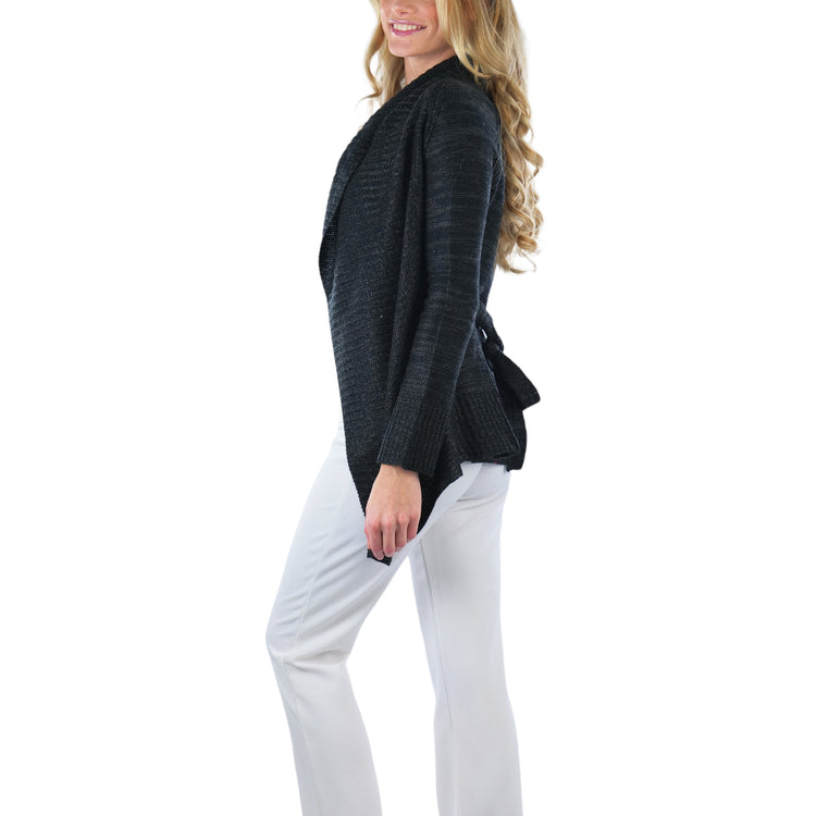 Women's Long Sleeve Knit Acrylic Open Cardigan