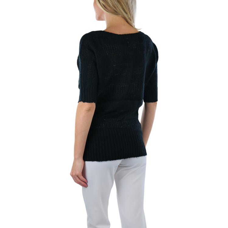 Women's Soft Knit V-Neck Sweater Warm Knit Tunic