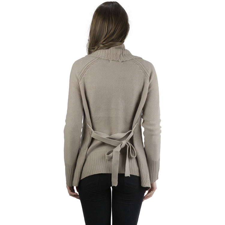 Women's Long Sleeve Knit Acrylic Open Cardigan