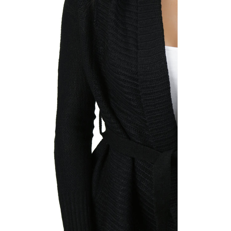 Women's Long Sleeve Knit Acrylic Open Cardigan