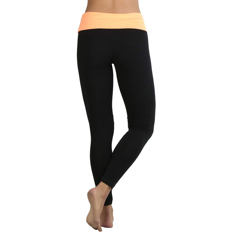 Women's Active Skinny Pants with Fold-Over Waistband