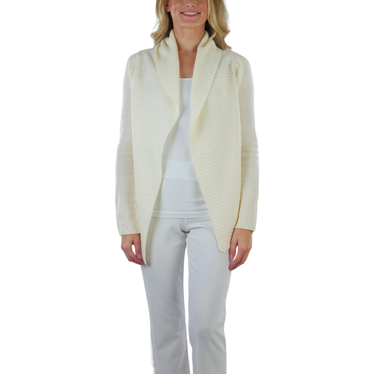 Women's Long Sleeve Knit Acrylic Open Cardigan