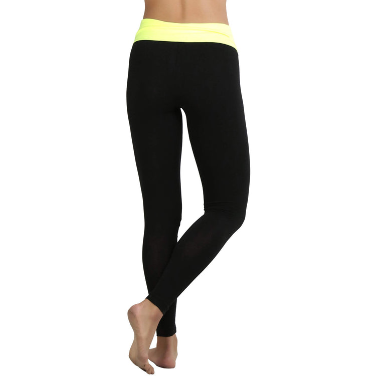 Women's Active Skinny Pants with Fold-Over Waistband