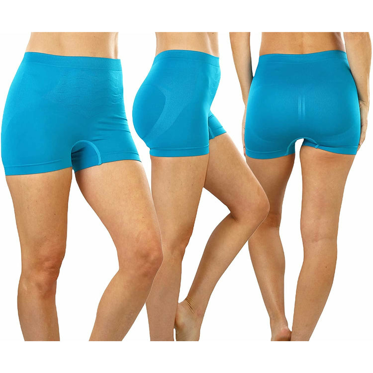 Women's Pack of 6 Stretchy Microfiber Cheeky Boyshort Panties