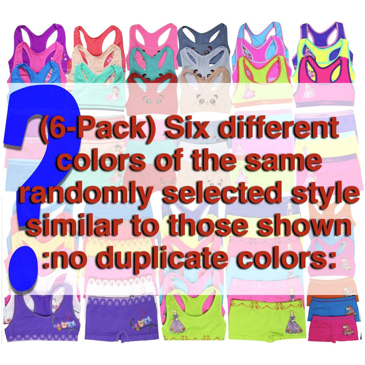 Girls' Pack of 6 Mystery Racerback or Cami Top and Bottom Sets (12 Pieces)