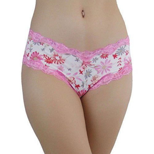 Women's Pack of 4 Floral Pattern Brief Panties