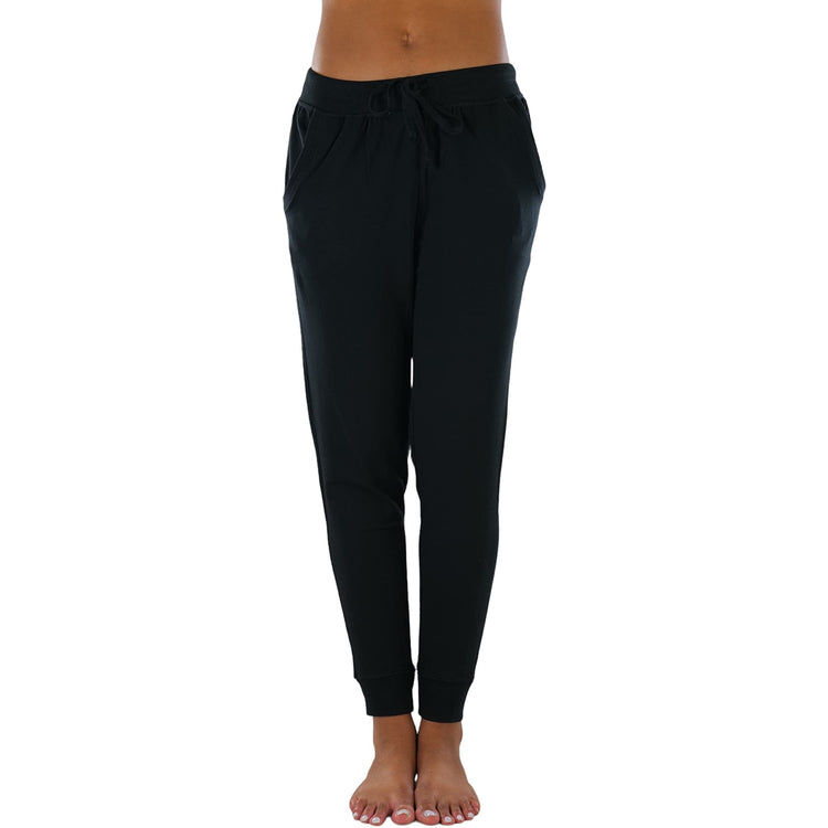 Women's Solid Print French Terry Jogger Pants