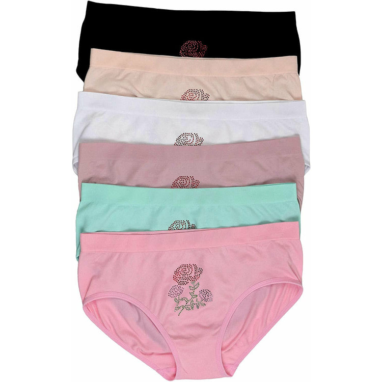 Women’s Pack of 6 Comfortable Bikini Brief Panties