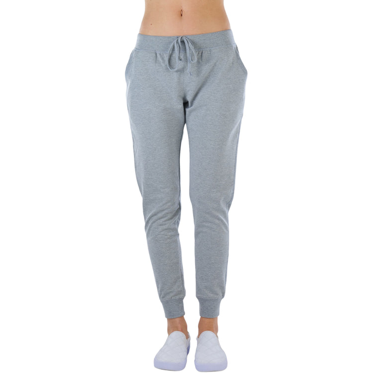 Women's Solid Print French Terry Jogger Pants