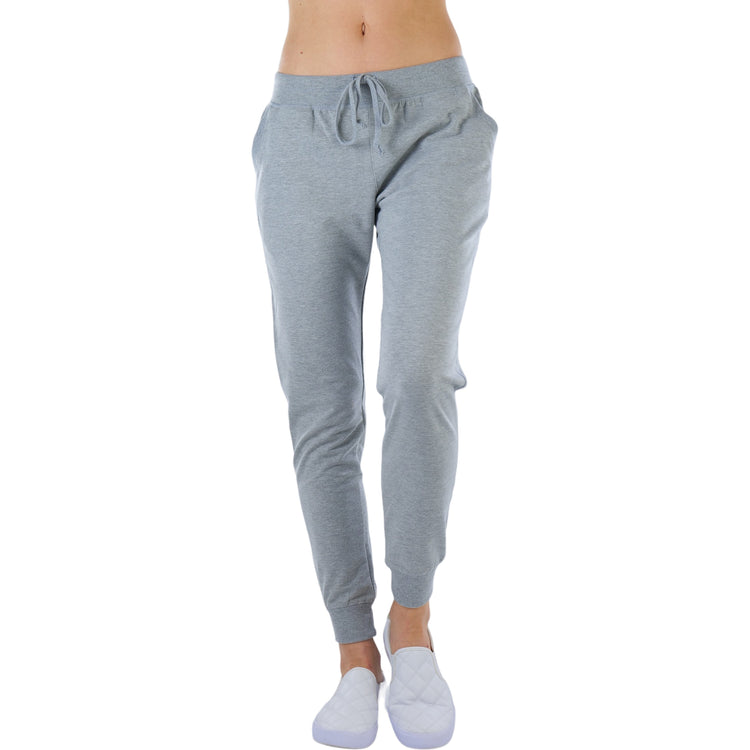 Women's Solid Print French Terry Jogger Pants