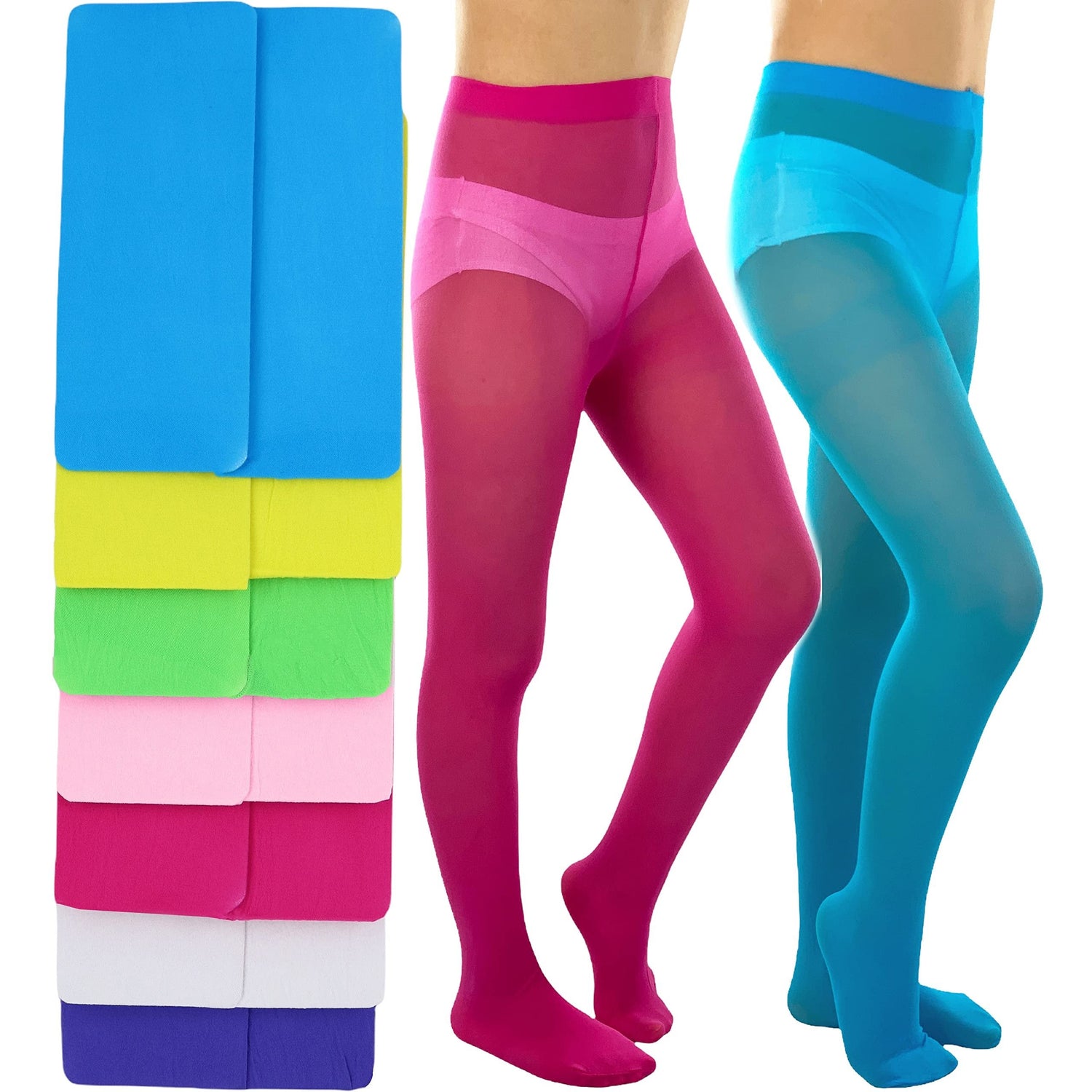 we Love Colors Kids Microfiber Footless Tights Navy 3 Pack Size 1-3