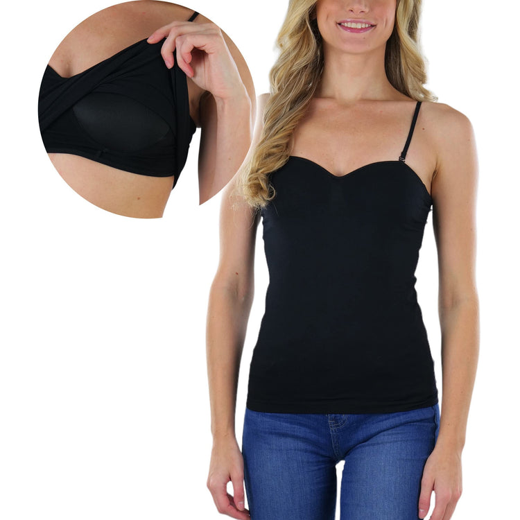 Women's Seamless Cami with Built in Bra – ToBeInStyle