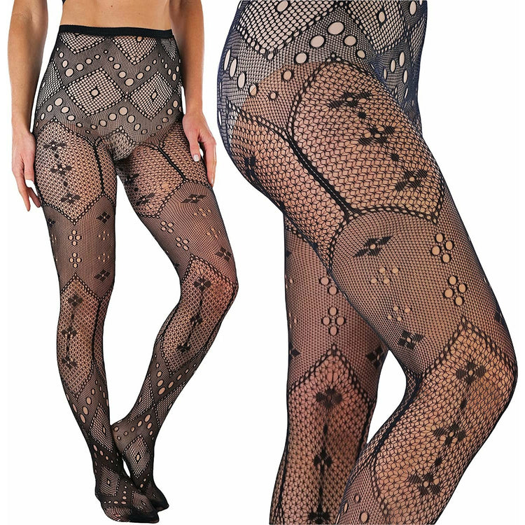 ToBeInStyle Womens Pack of 6 Intricate Patterned Pantyhose