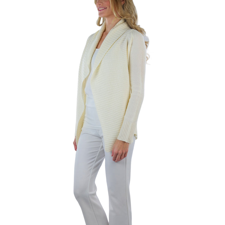 Women's Long Sleeve Knit Acrylic Open Cardigan