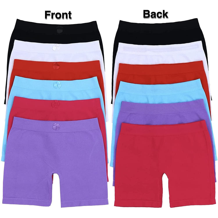 Girls' Pack of 6 Seamless Layering Shorts