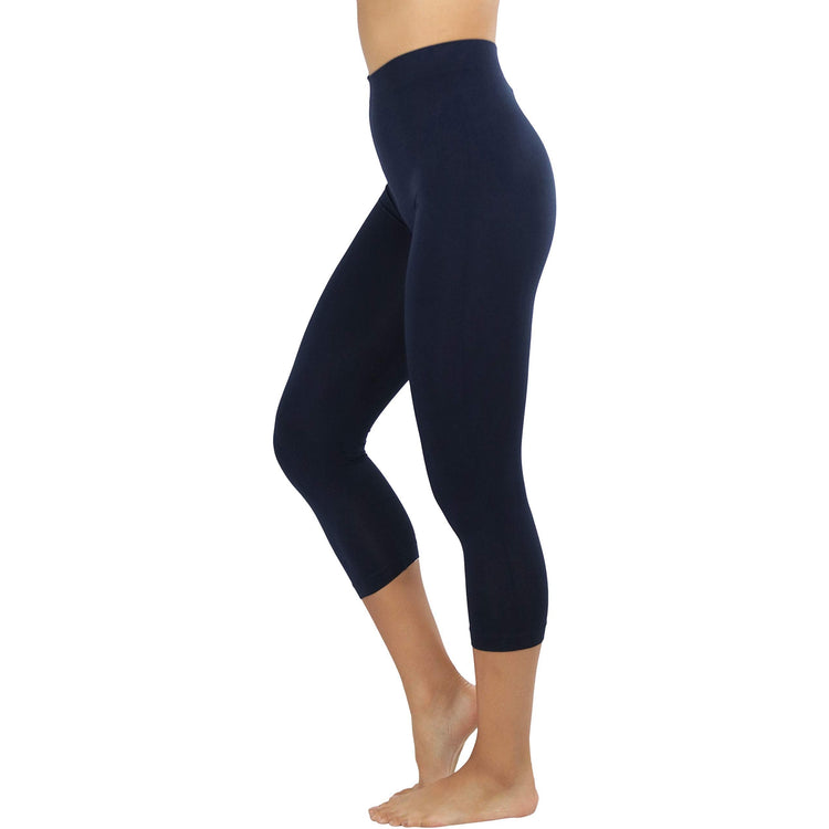 Women’s Capri Length Seamless Lightweight Stretch Leggings