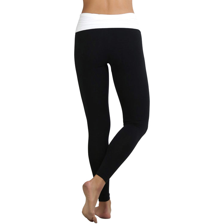 Women's Active Skinny Pants with Fold-Over Waistband