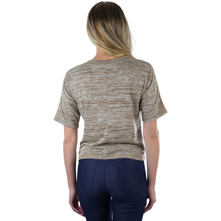 Women's Short Sleeve Hacci Sweater