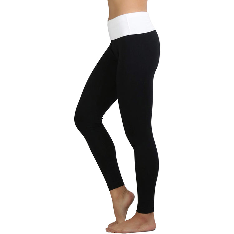 Women's Active Skinny Pants with Fold-Over Waistband