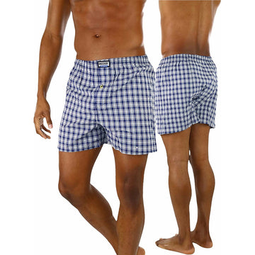 Men's 6 Plaid Boxer Shorts Underwear