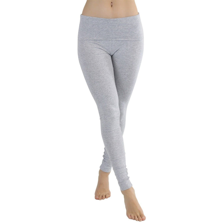 Women's Skinny Fit Foldover Waist Yoga Pants