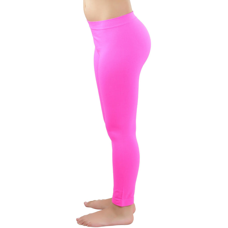 Girls' Nylon-Spandex Blend Full Length Leggings