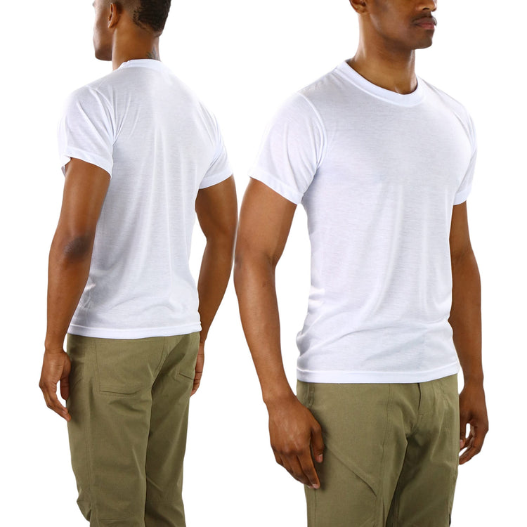 Men's Pack of 3 or 6 Classic Comfy Crewneck Cotton T-Shirt