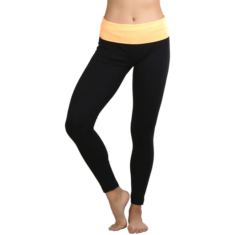 Women's Active Skinny Pants with Fold-Over Waistband