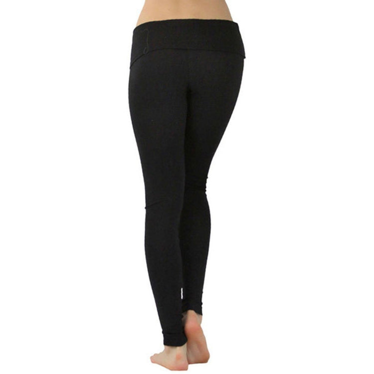 Women's Skinny Fit Foldover Waist Yoga Pants