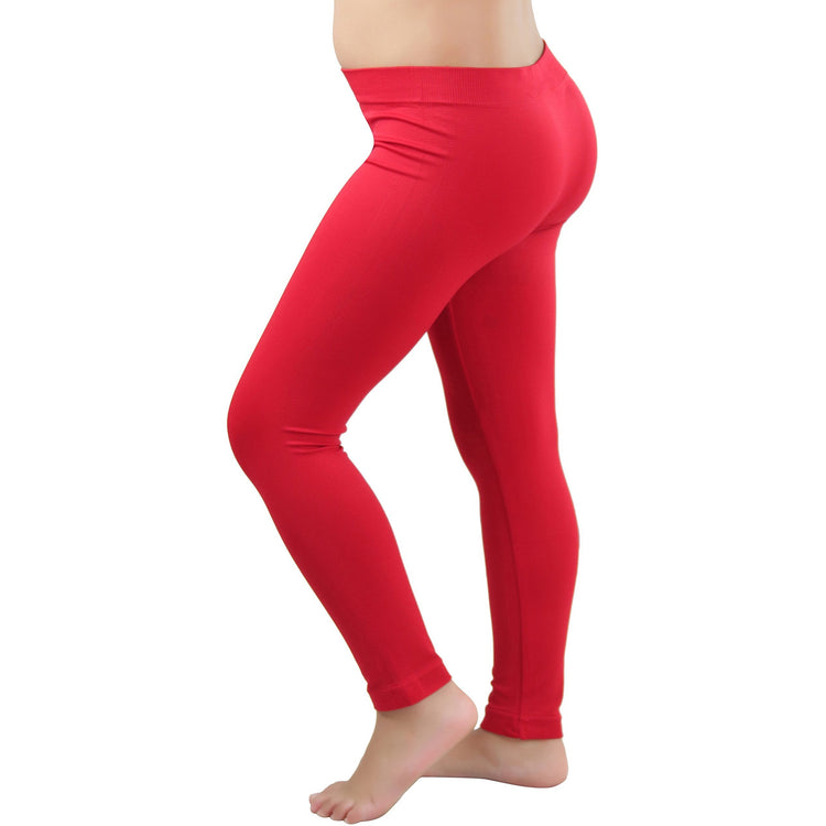 Girls' Nylon-Spandex Blend Full Length Leggings