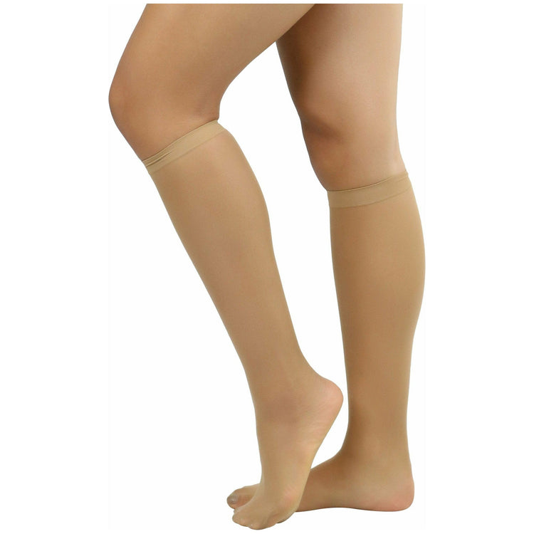 Womens Pack of 6 Essential Muted Color Knee High Stockings
