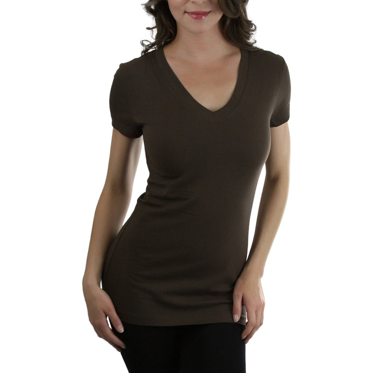 Women’s Beautiful Wardrobe Classic Short Sleeve V-Neck T-Shirt