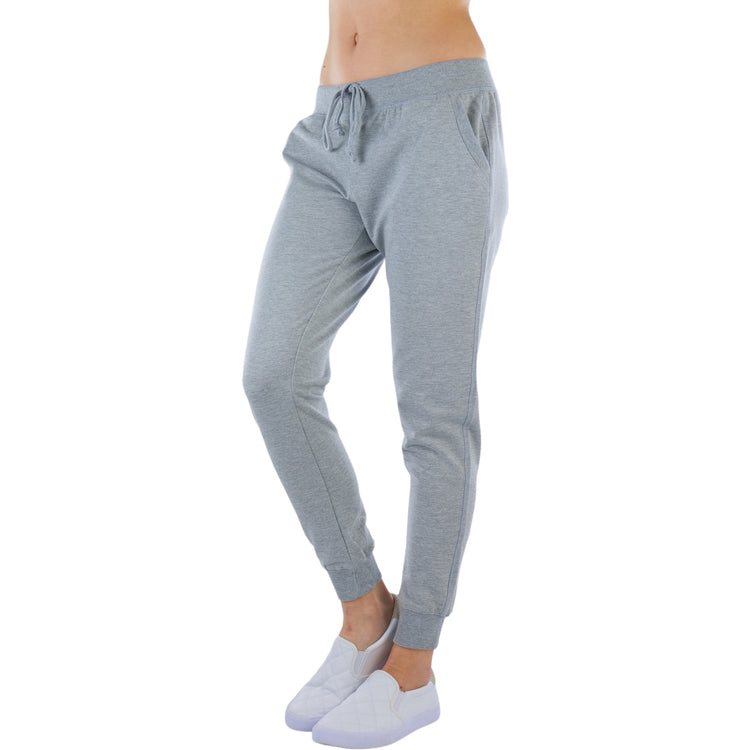 Women's Solid Print French Terry Jogger Pants