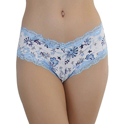 Women's Pack of 4 Floral Pattern Brief Panties