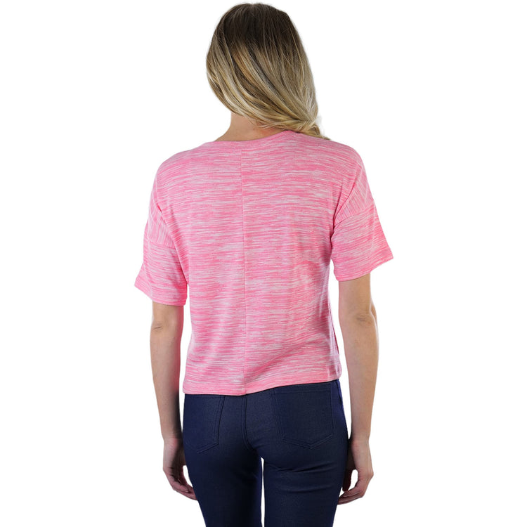 Women's Short Sleeve Hacci Sweater