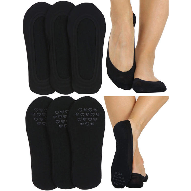 Women's Pack of 6 Knit Foot Cover Liner Socks