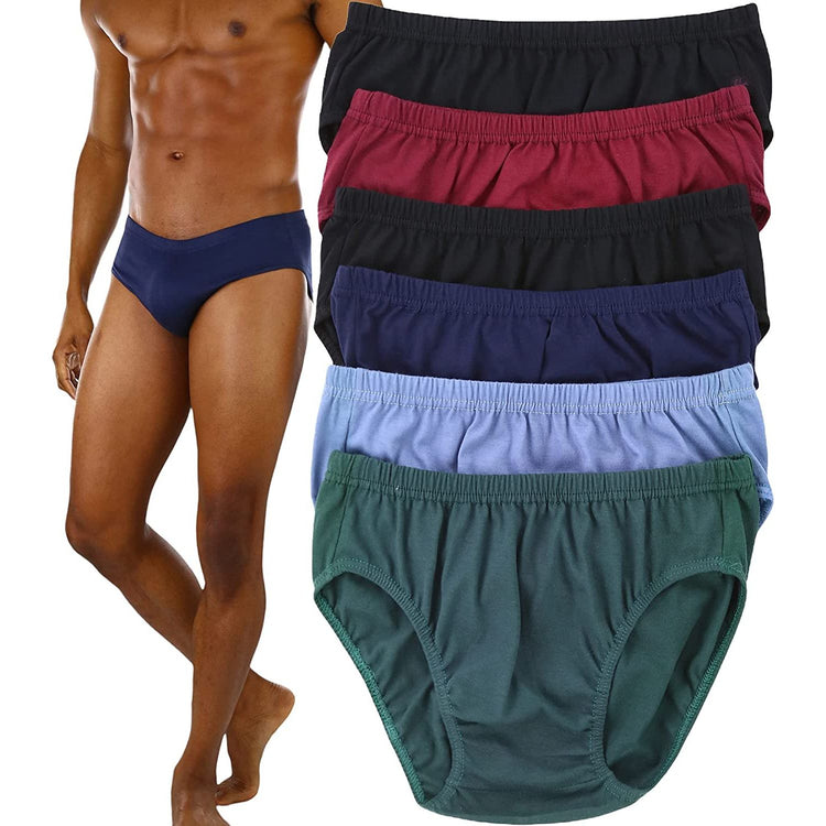 ToBeInStyle Men's Pack of 6 Classic Bikini Briefs