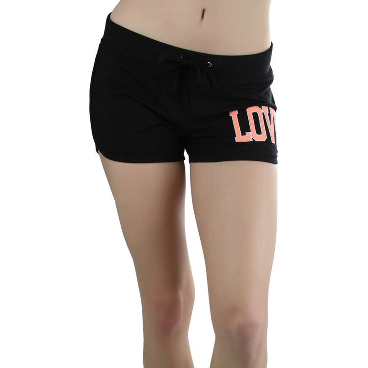 ToBeInStyle Women’s Athletic Chic Drawstring Elastic Waist Yoga Mini Shorts