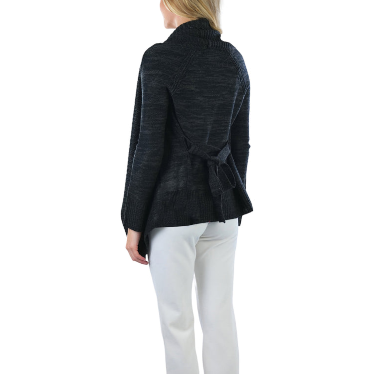 Women's Long Sleeve Knit Acrylic Open Cardigan