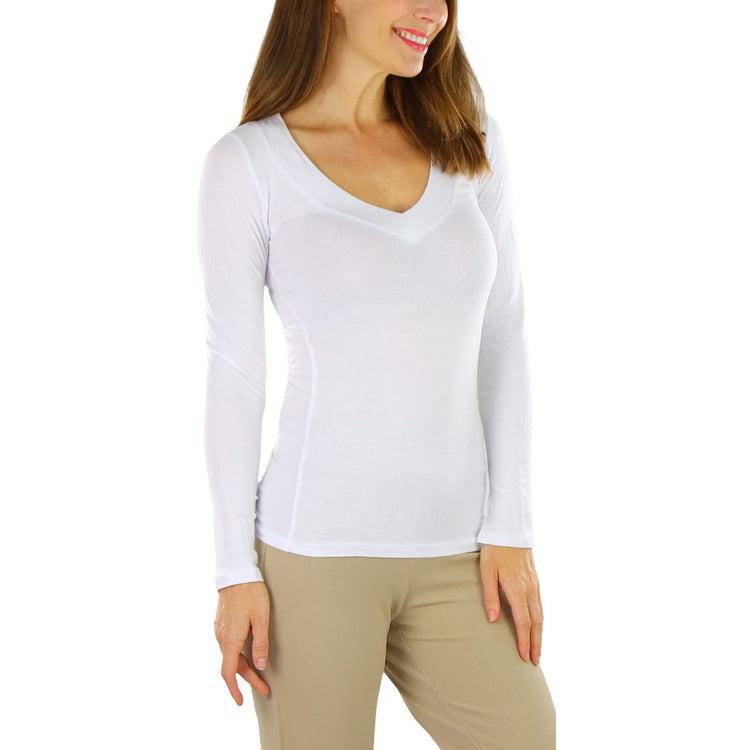 Women's Long Sleeve V-Neck T-Shirt
