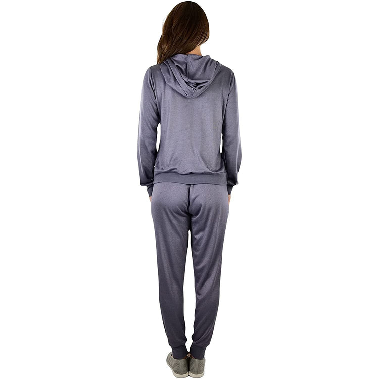 ToBeInStyle Women's French Terry Lightweight Hooded Jacket & Pants
